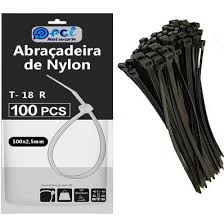 ABRACADEIRA NYLON 100MM X 2,5 PRETA - foto 1
