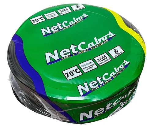 NETCABOS CABO FLEXIVEL 1 X 2,5MM - PRETO METRO - foto 1