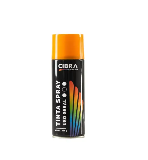 TINTA SPRAY USO GERAL LARANJA CIBRA CX/6 - foto 1