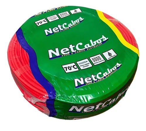 NETCABOS CABO FLEXIVEL 1 X 2,5MM - VERMELHO METRO - foto 1