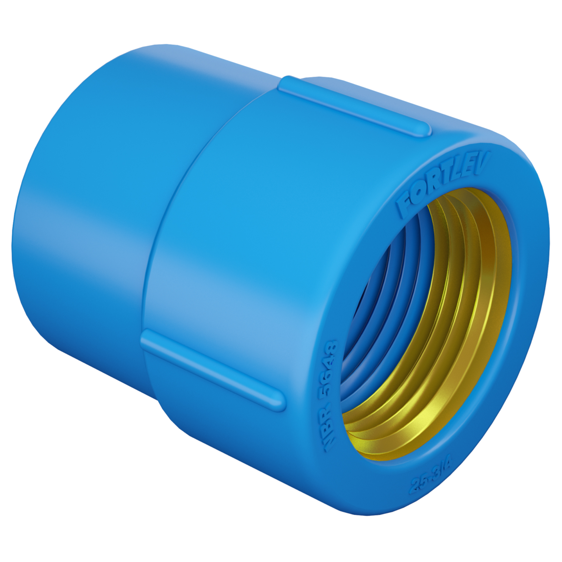 LUVA BUCHA LAT AZUL 20MM X 1/2'' PLASTUBOS C/24 - foto 1